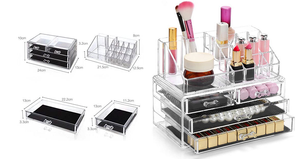 Boite Transparente Rangement Maquillage - Rangement Maquillage™