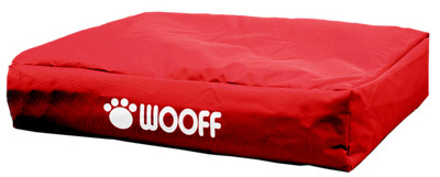 Matelas Wooff Déhoussable Rouge pour chien et chat 75x55x15cm animalerie beloccasion maroc