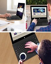 Clavier Portable Magnétique sans Fil Ergonomique Ultra-Mince avec pavé Tactile